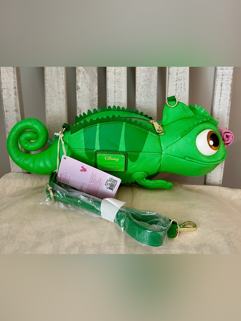 Loungefly Disney Tangled Pascal Figural Crossbody Bag